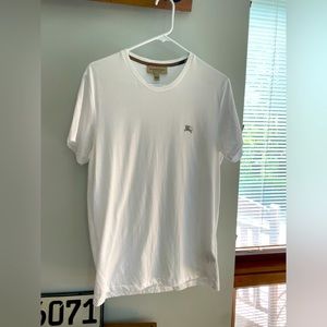 Men’s Burberry Joe-Forth Embroidered Logo T-shirt White/Grey